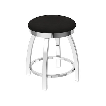 Holland Bar Stool Co 18" Swivel Vanity Stool, Chrome Finish, Canter Espresso Seat 80218CH003